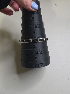 Coach Silver-Tone Star Accent Bangle Bracelet